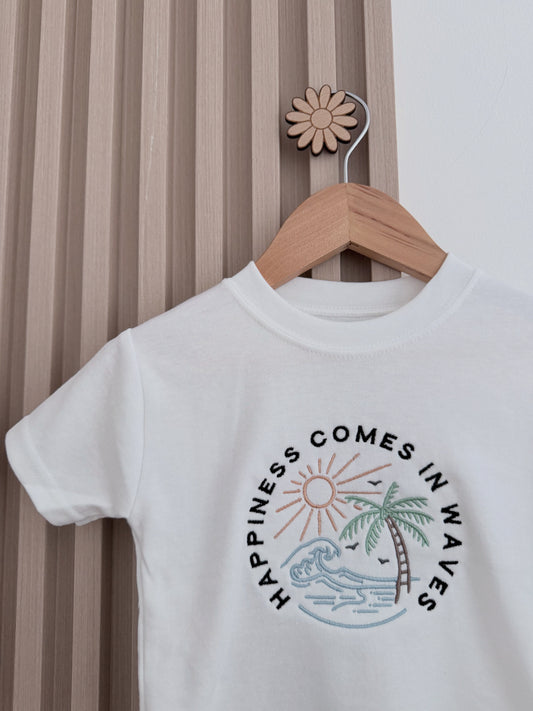 Happiness Comes in Waves T-shirt