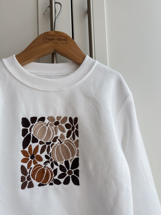 Autumn Floral Sweatshirt Adults