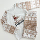 Beige Reindeer Christmas Pjs